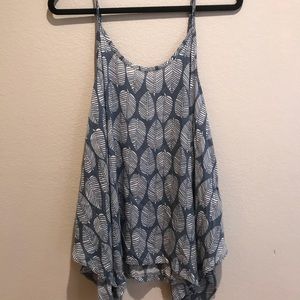 Bali girl flowy tank slate blue size med